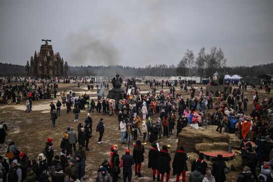 Russia Maslenitsa Celebration Nikola Lenivets