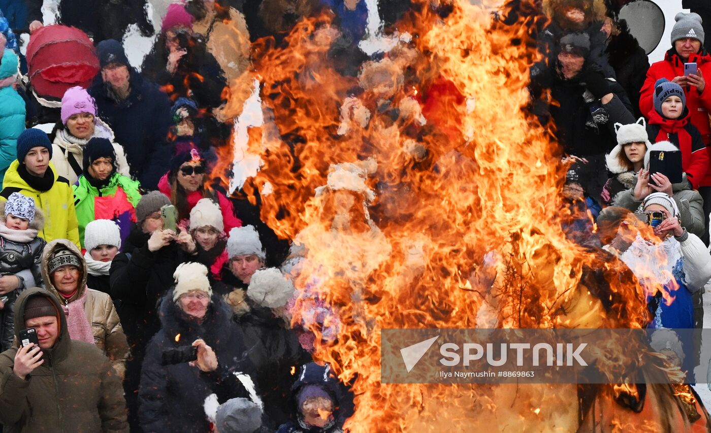 Russia Maslenitsa Celebration