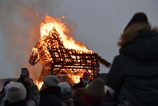 Russia Maslenitsa Celebration