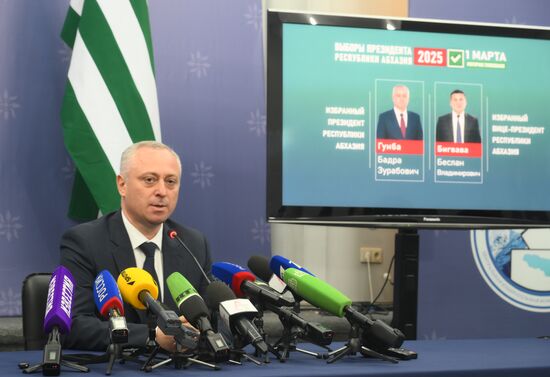 Abkhazia President Elect News Conference