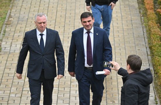Abkhazia President Elect News Conference