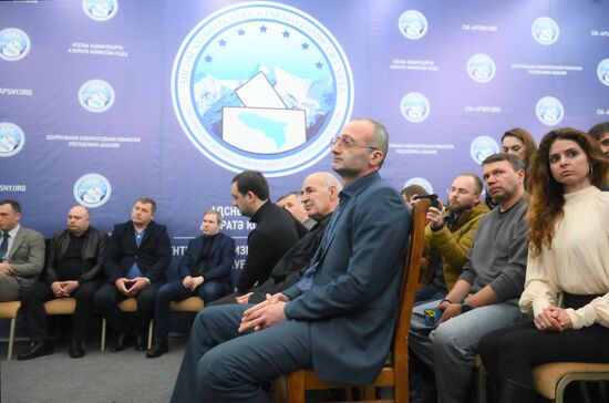 Abkhazia President Elect News Conference