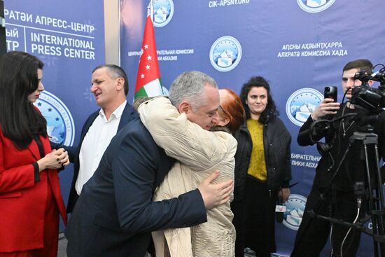 Abkhazia President Elect News Conference