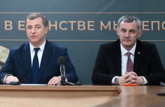 Russia Opposition Leader News Conference