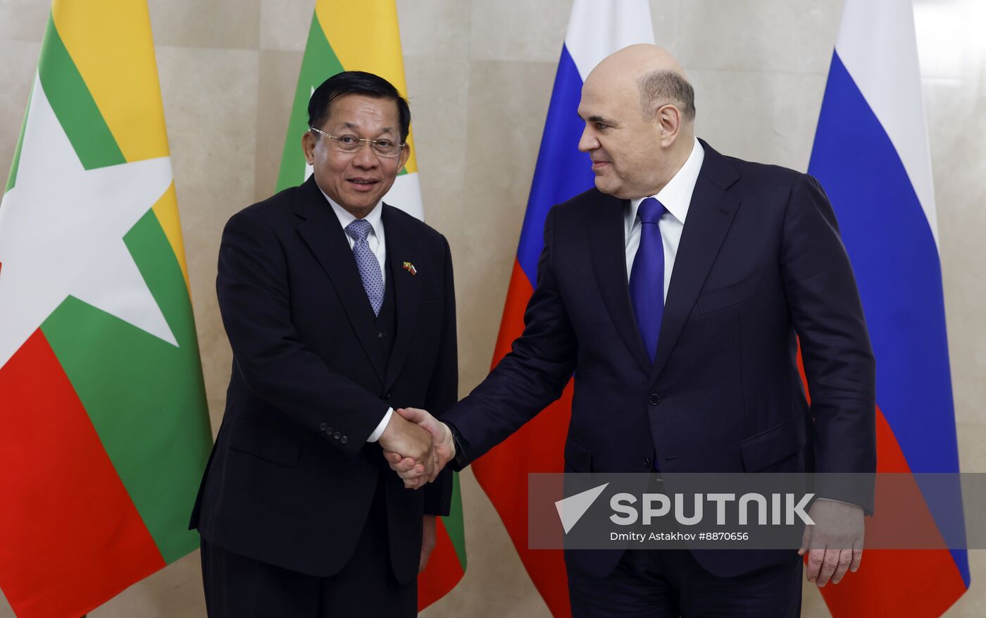 Russia Myanmar PMs