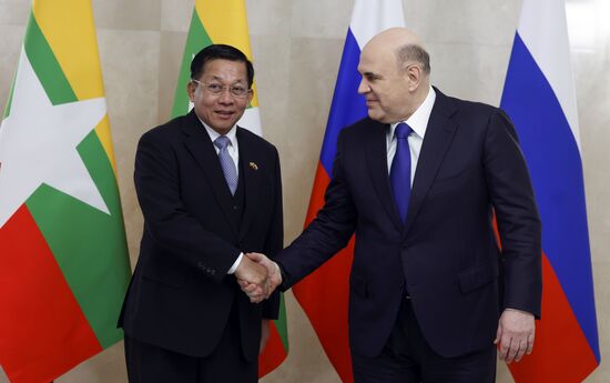Russia Myanmar PMs