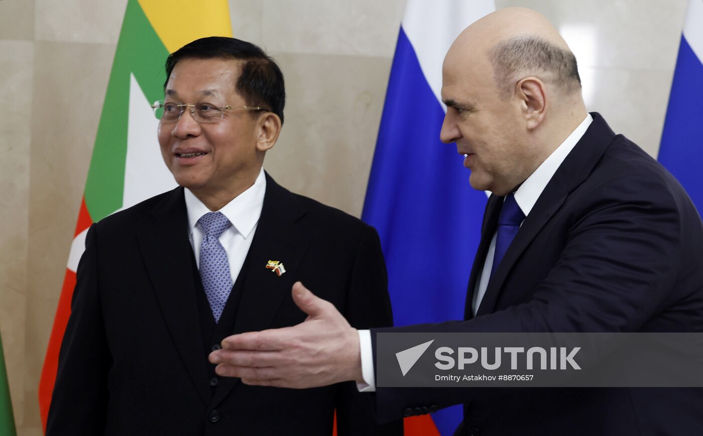 Russia Myanmar PMs
