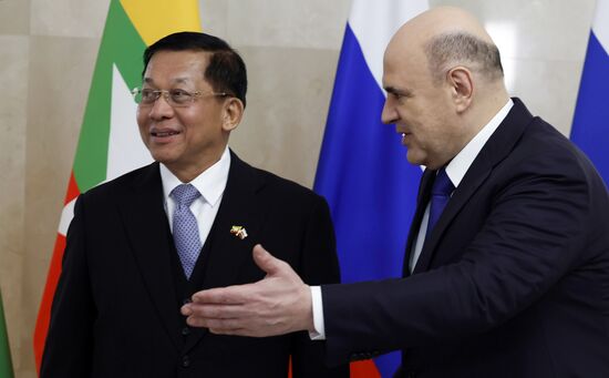 Russia Myanmar PMs