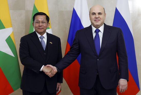 Russia Myanmar PMs