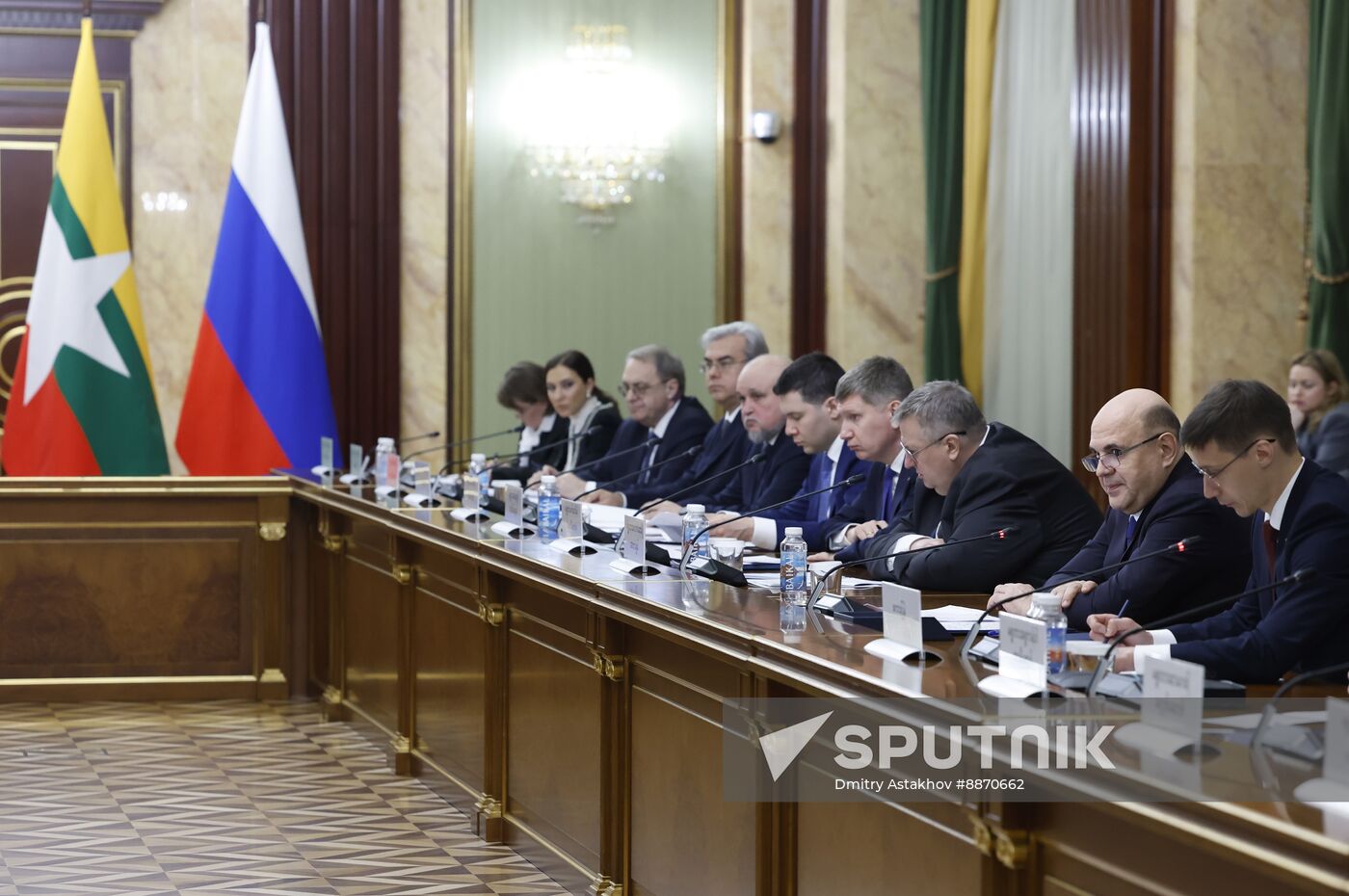 Russia Myanmar PMs
