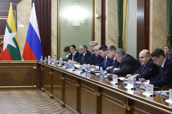 Russia Myanmar PMs