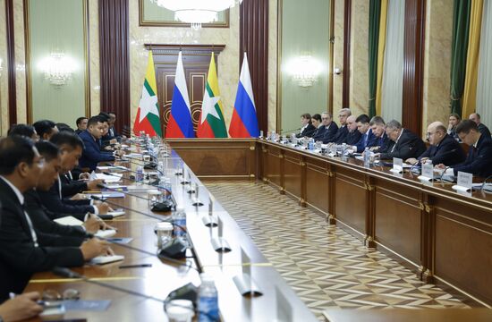 Russia Myanmar PMs