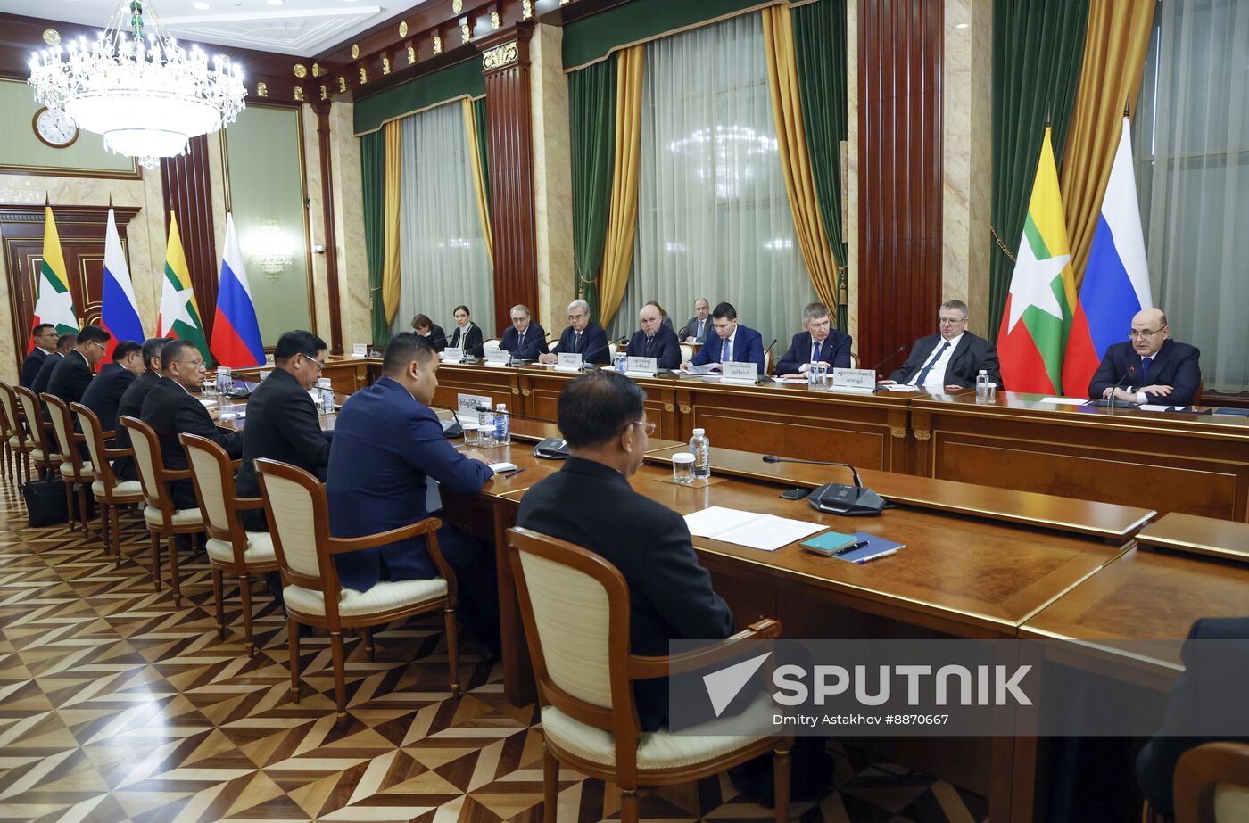 Russia Myanmar PMs