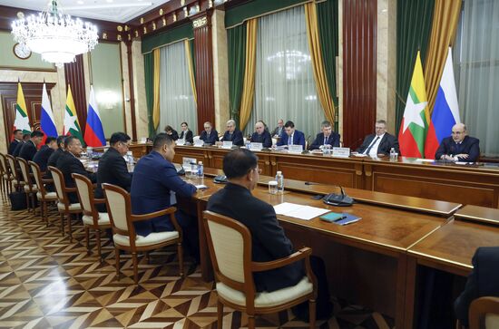 Russia Myanmar PMs