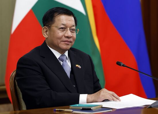Russia Myanmar PMs