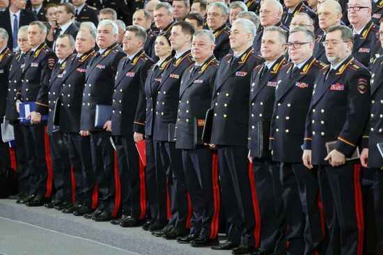 Russia Putin Interior Ministry Board