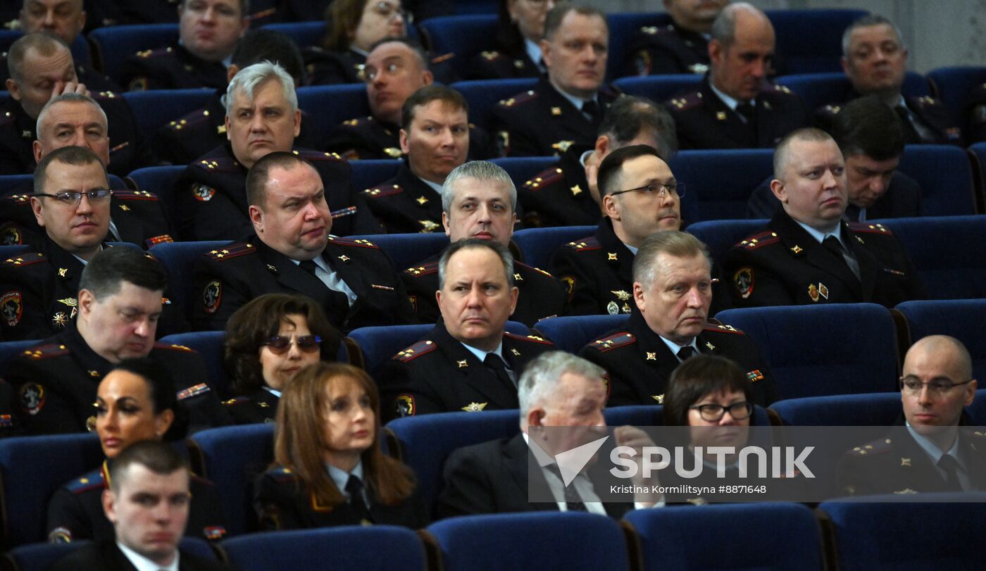 Russia Putin Interior Ministry Board