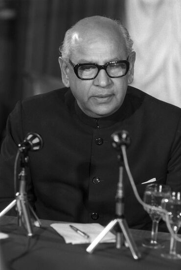 Raghunandan Lal Bhatia gives news conference