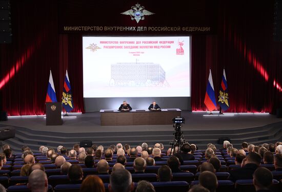 Russia Putin Interior Ministry Board