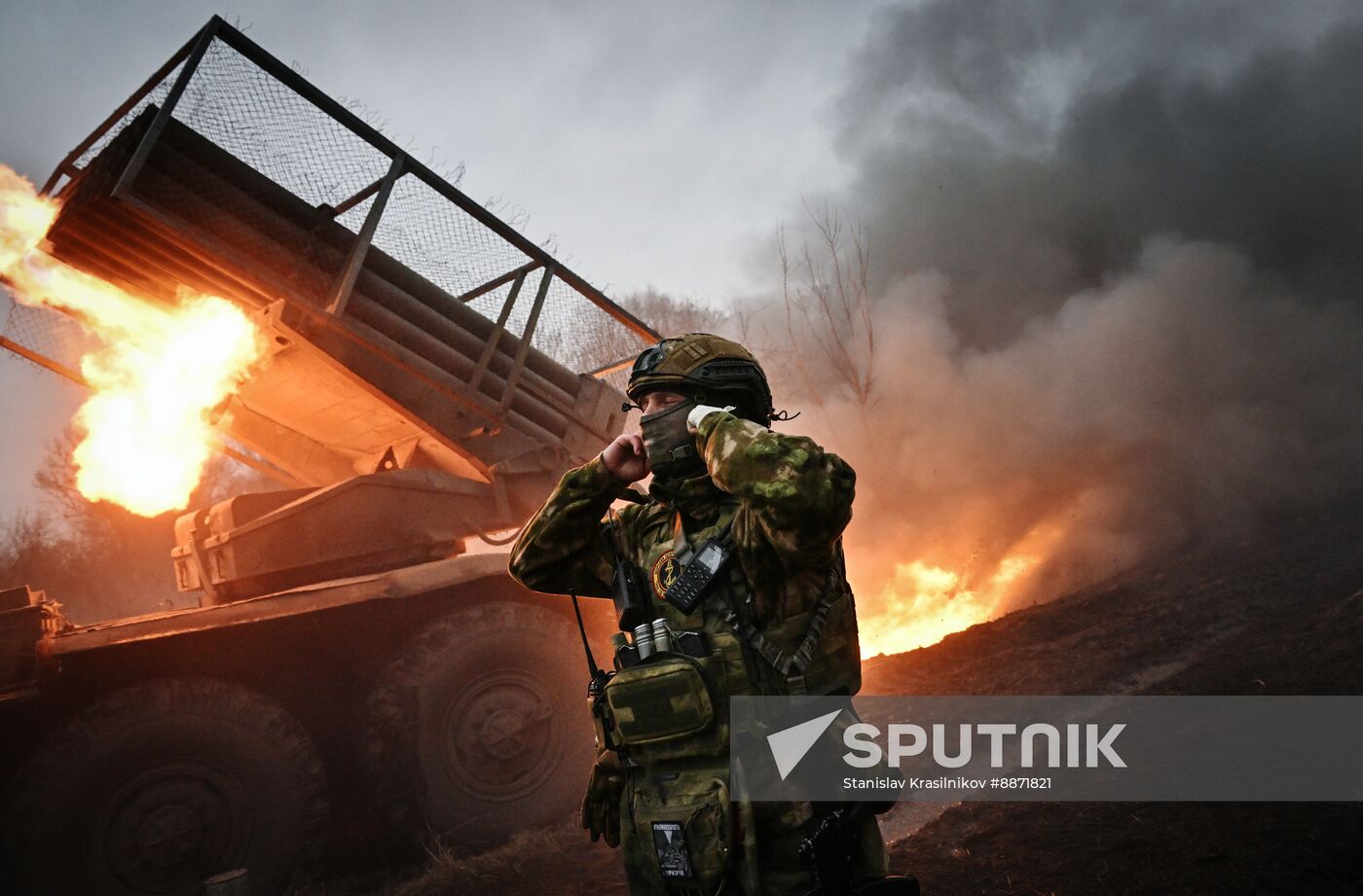 Russia Ukraine Kursk Attack Artillery Unit