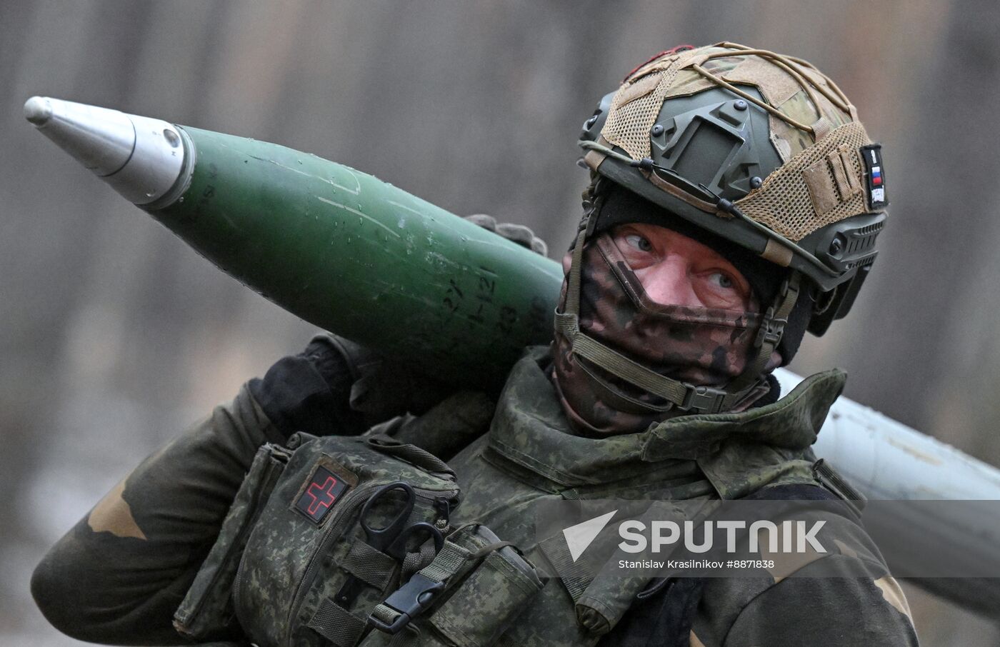 Russia Ukraine Kursk Attack Artillery Unit