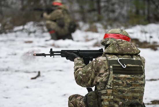 Russia Ukraine Kursk Attack Combat Training