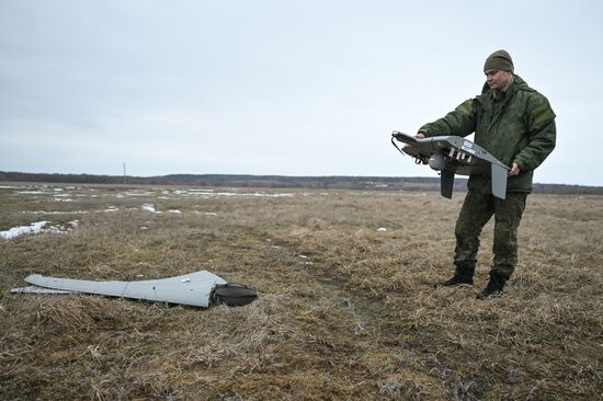 Russia Ukraine Kursk Attack UAVs