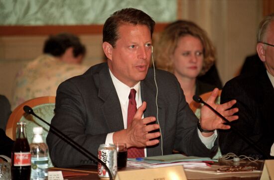 US Vice President Al Gore visits Russia