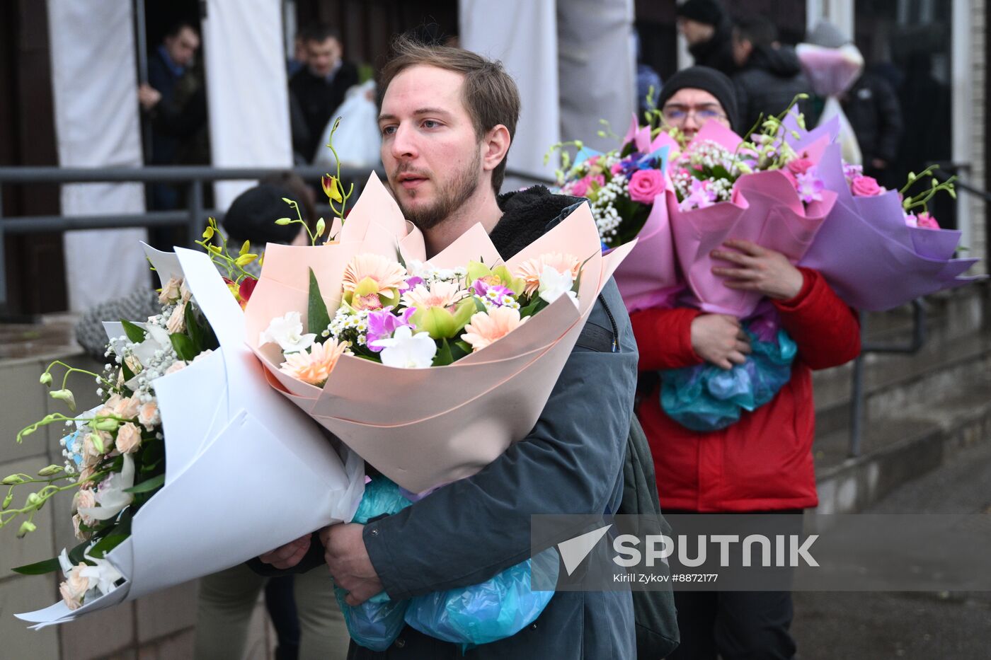 Russia Women’s Day Flowers Selling