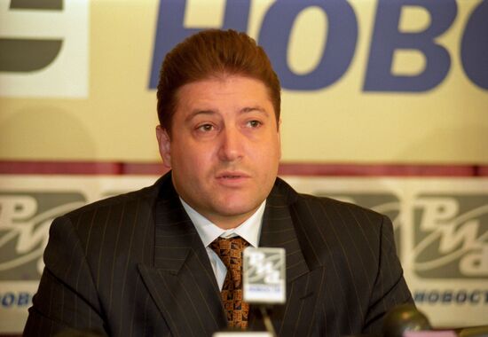 News conference with Georgy Boos at RIA Novosti Information Agency