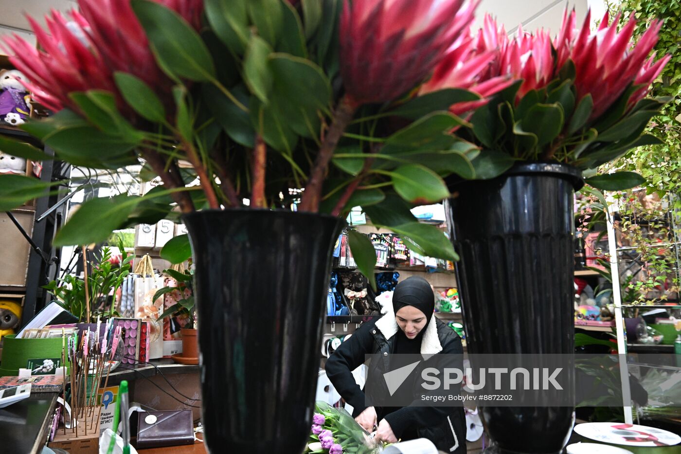 Russia Women’s Day Flowers Selling