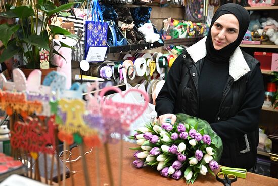 Russia Women’s Day Flowers Selling