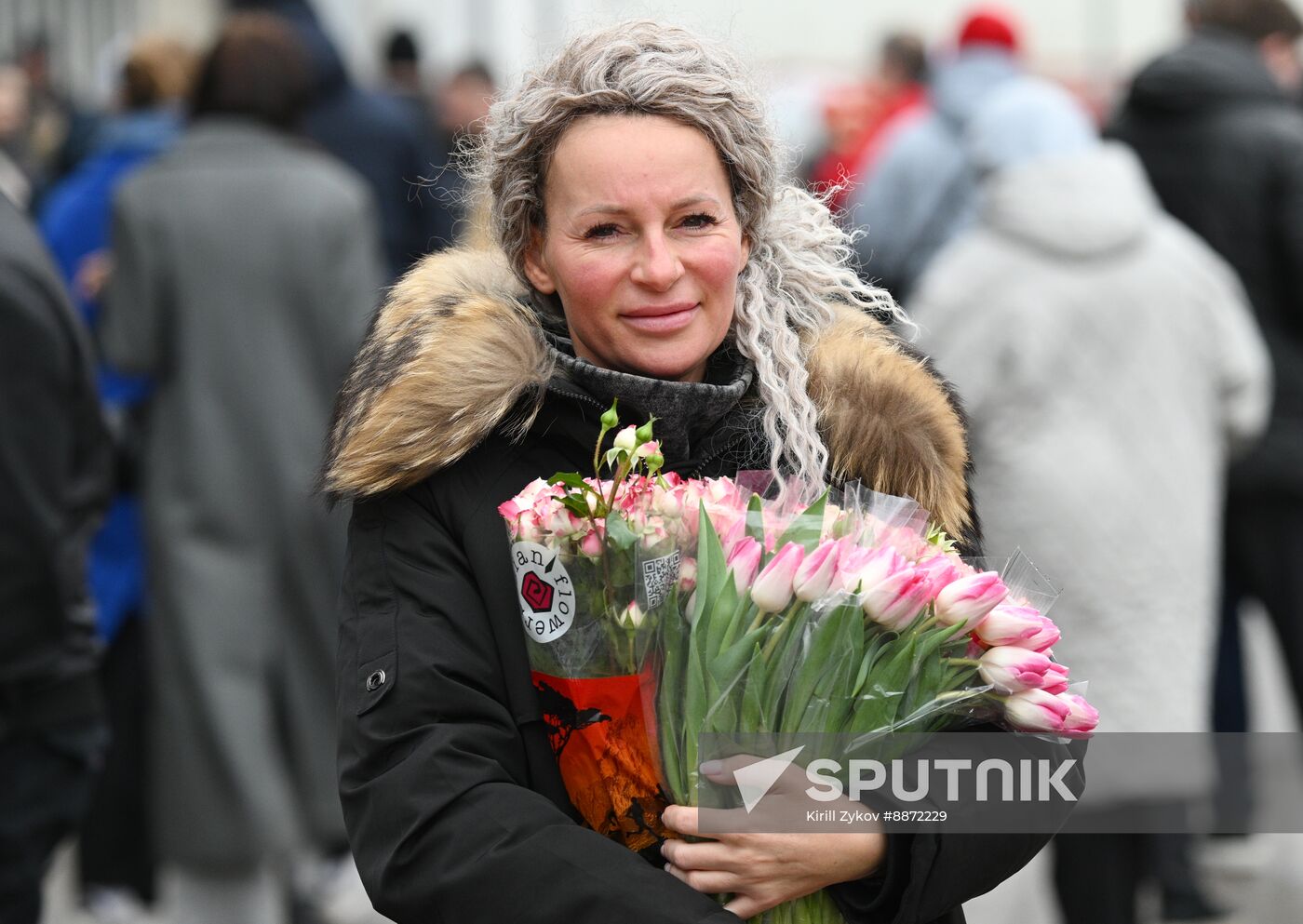 Russia Women’s Day Flowers Selling