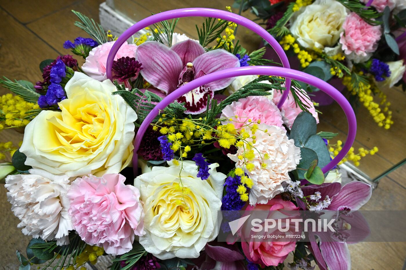 Russia Women’s Day Flowers Selling