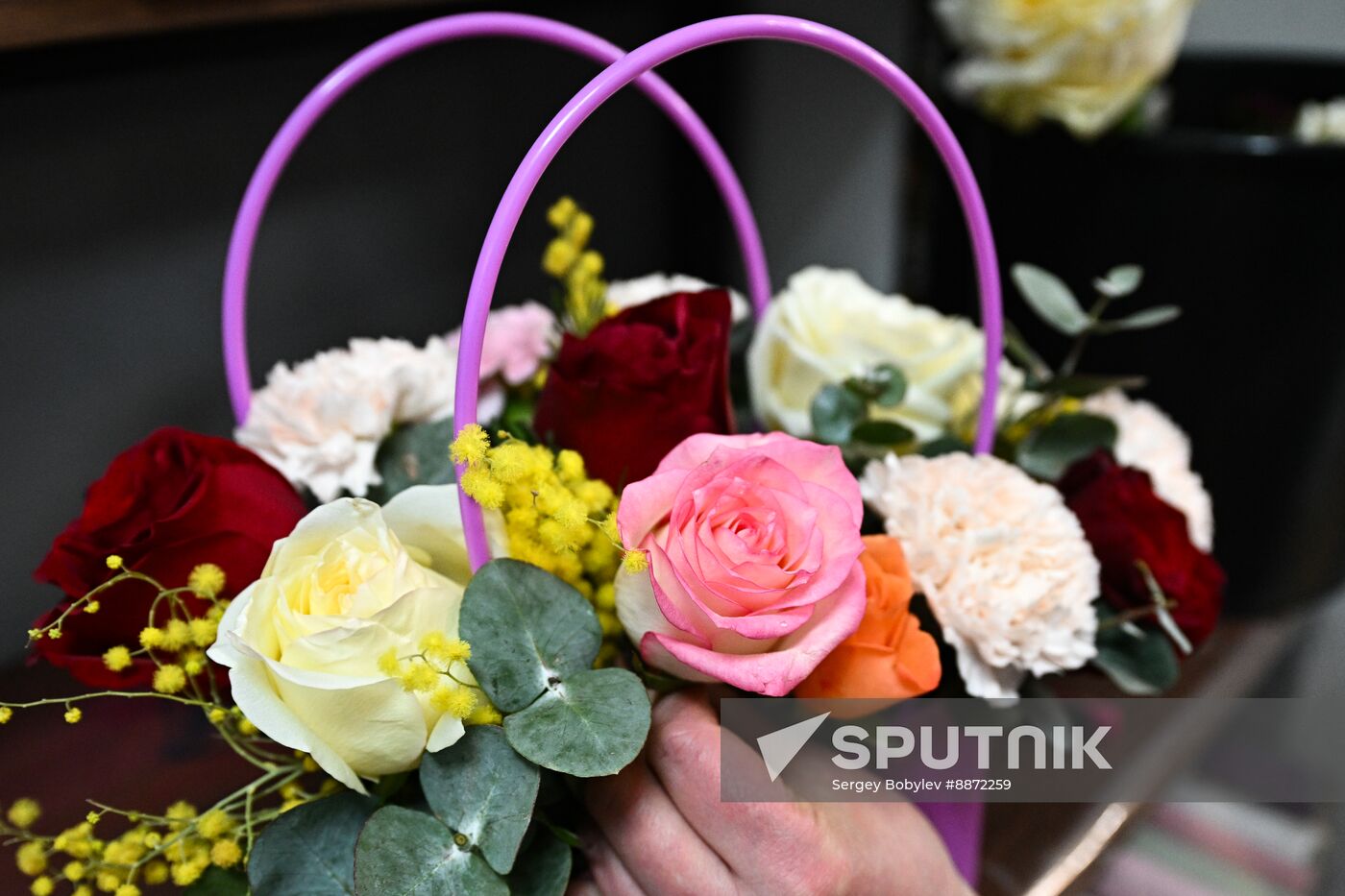 Russia Women’s Day Flowers Selling