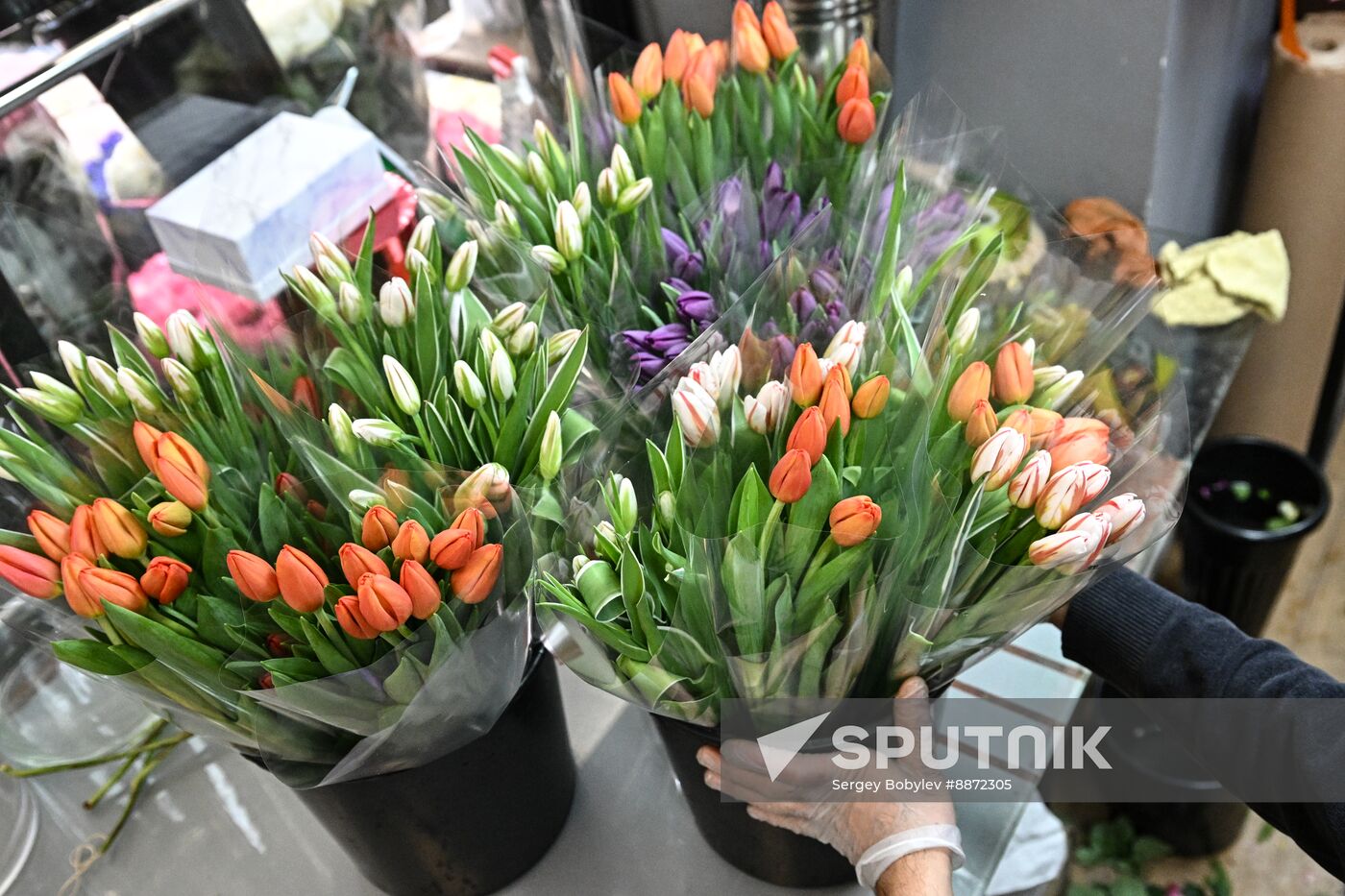 Russia Women’s Day Flowers Selling