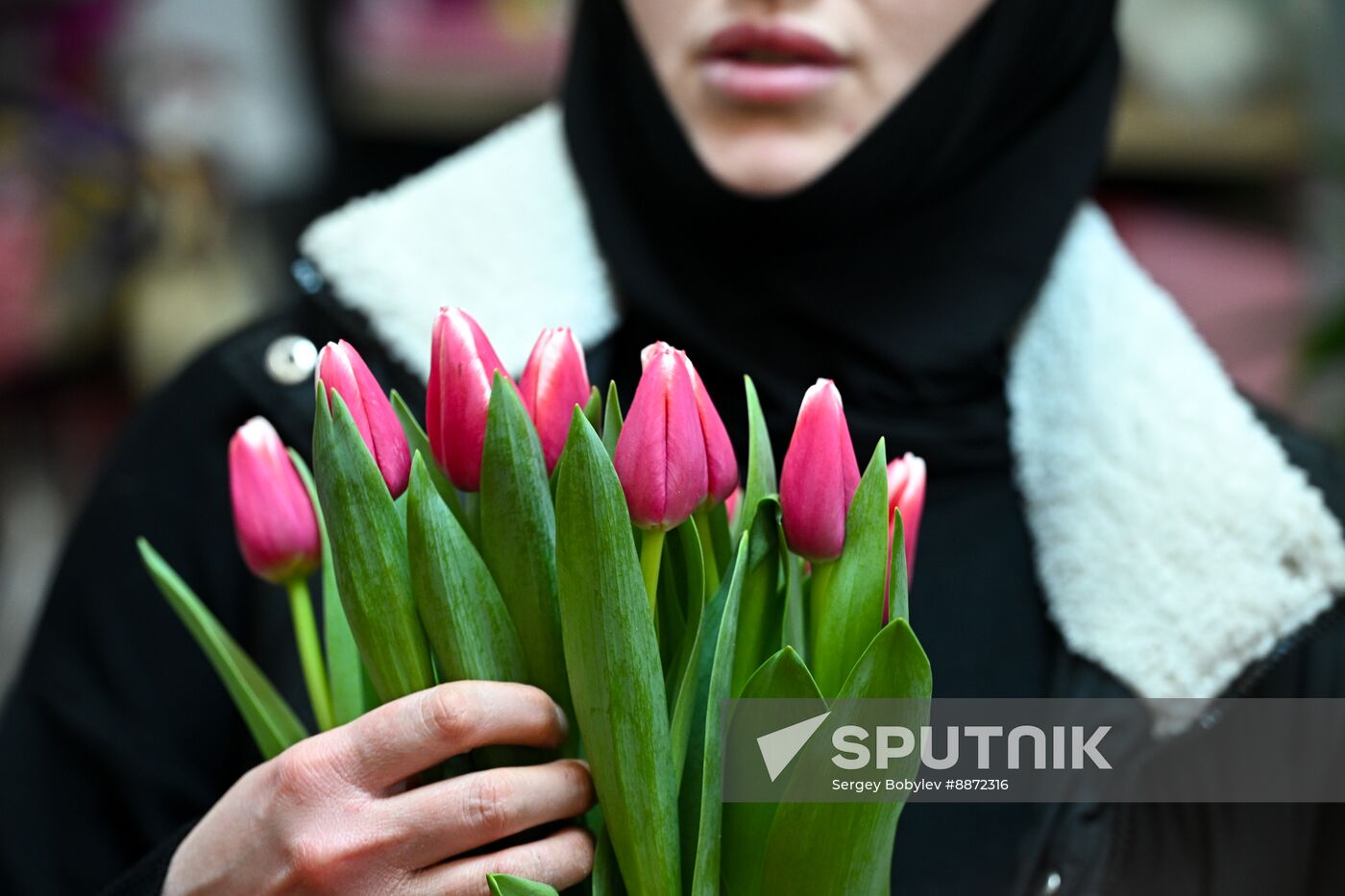 Russia Women’s Day Flowers Selling