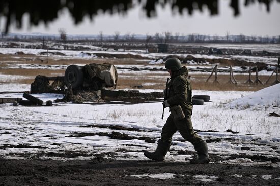 Russia Ukraine Military Operation Troops Training