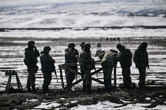 Russia Ukraine Military Operation Troops Training