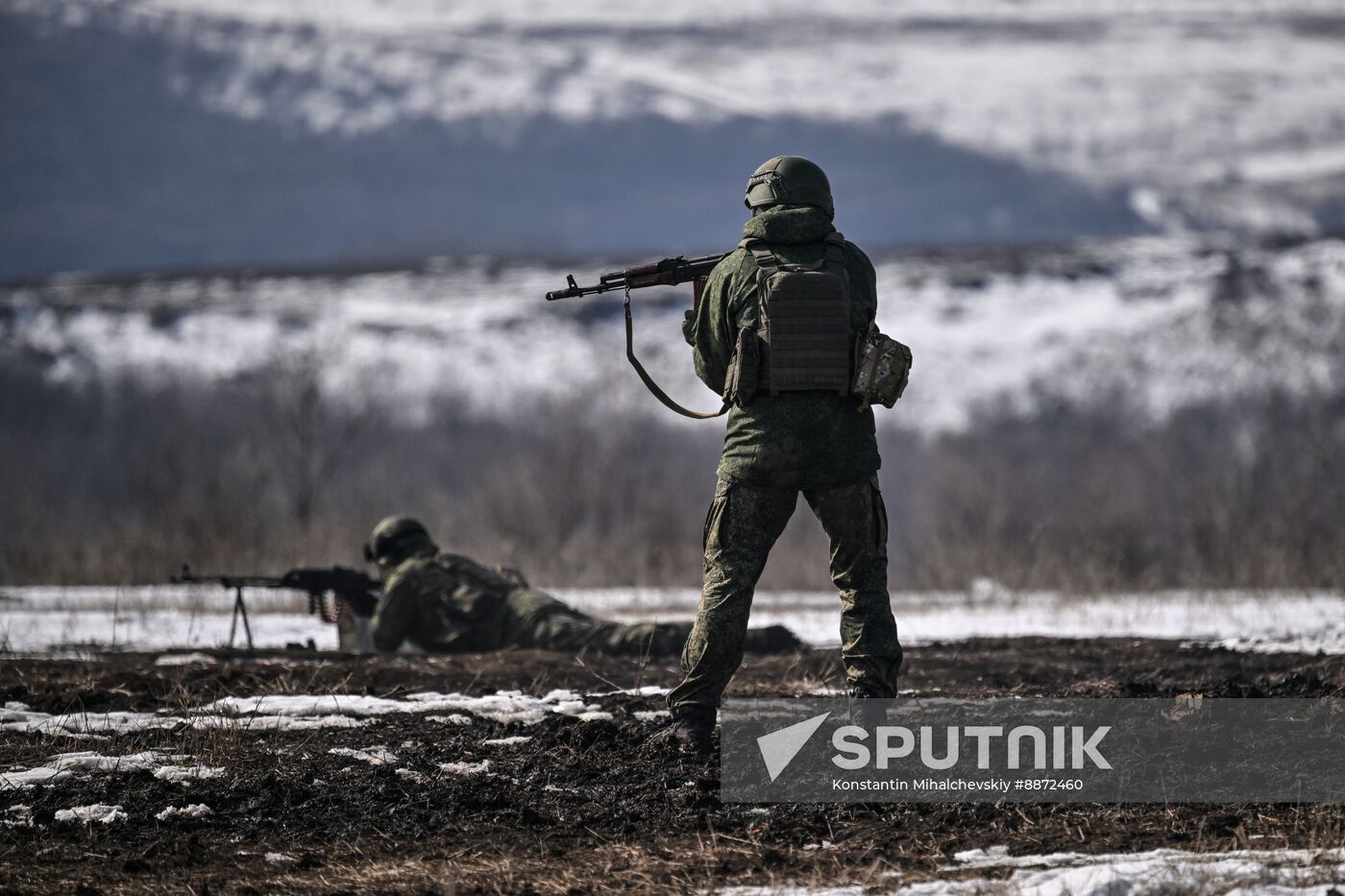 Russia Ukraine Military Operation Troops Training