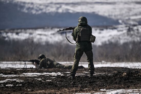 Russia Ukraine Military Operation Troops Training