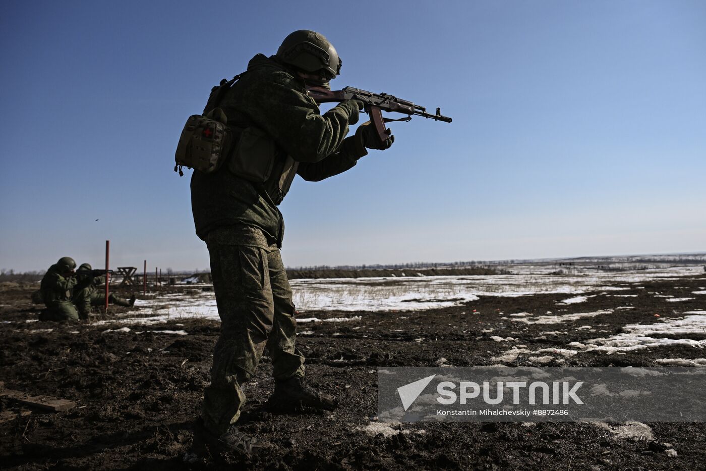 Russia Ukraine Military Operation Troops Training