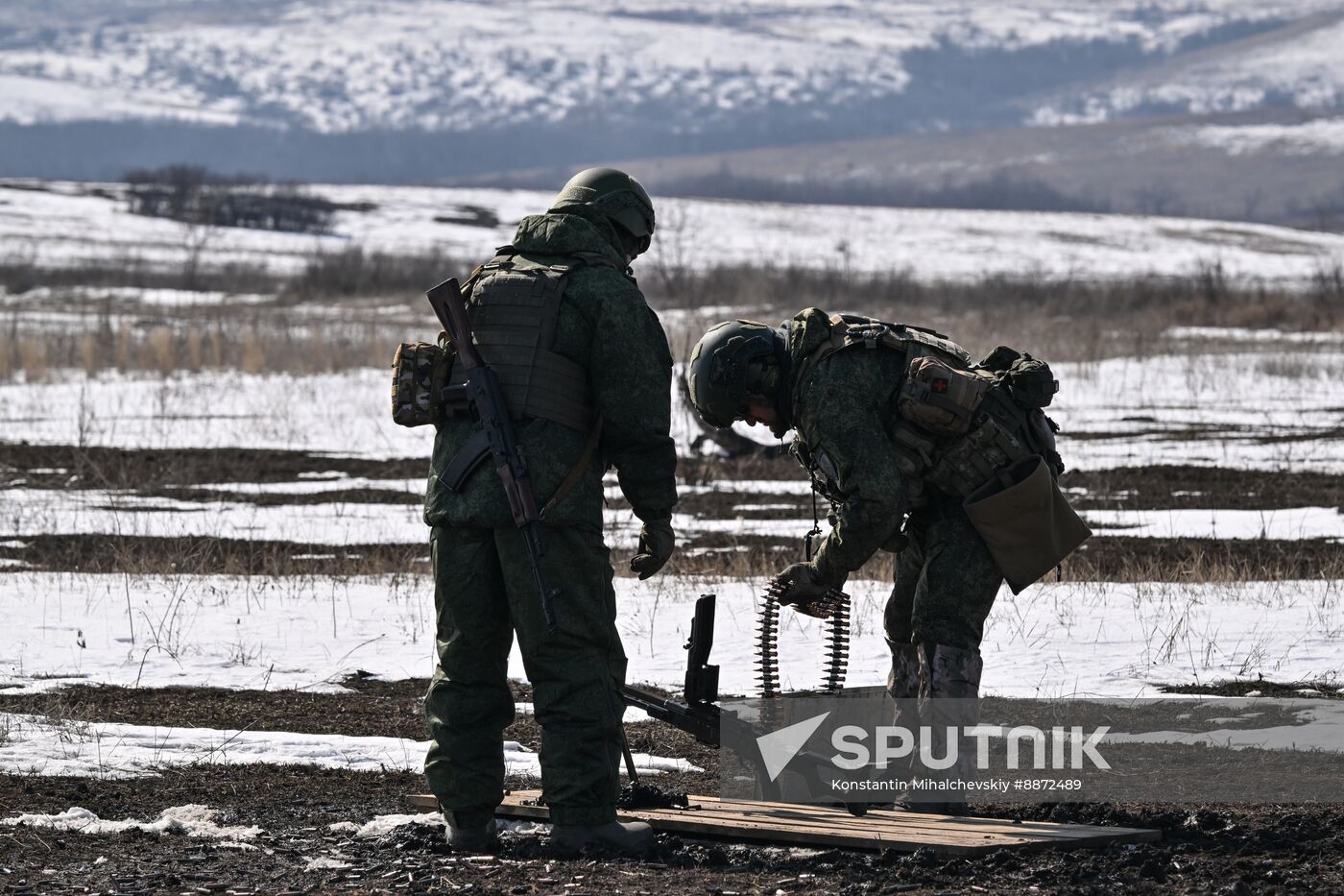 Russia Ukraine Military Operation Troops Training