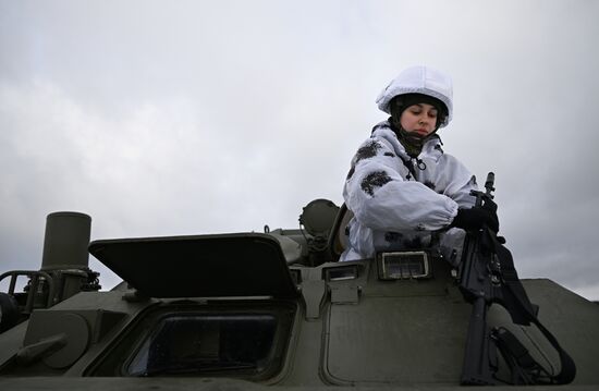 Russia Defence Female Cadets Training