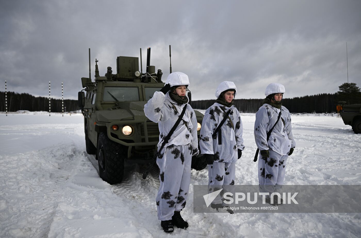 Russia Defence Female Cadets Training