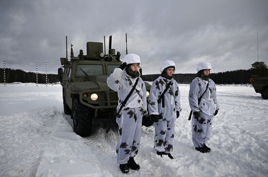 Russia Defence Female Cadets Training