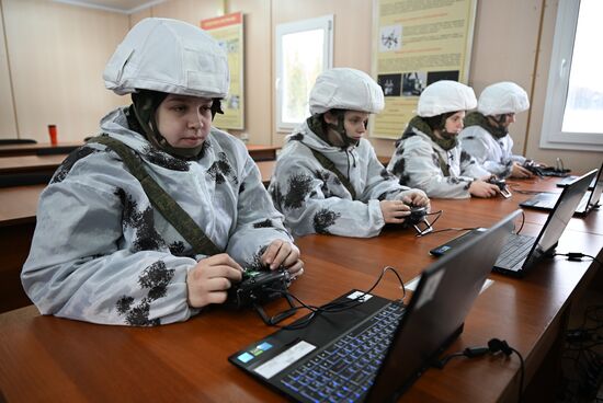 Russia Defence Female Cadets Training