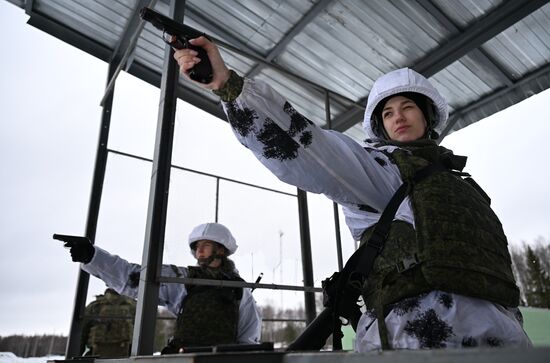 Russia Defence Female Cadets Training