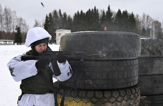 Russia Defence Female Cadets Training
