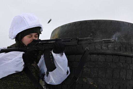 Russia Defence Female Cadets Training